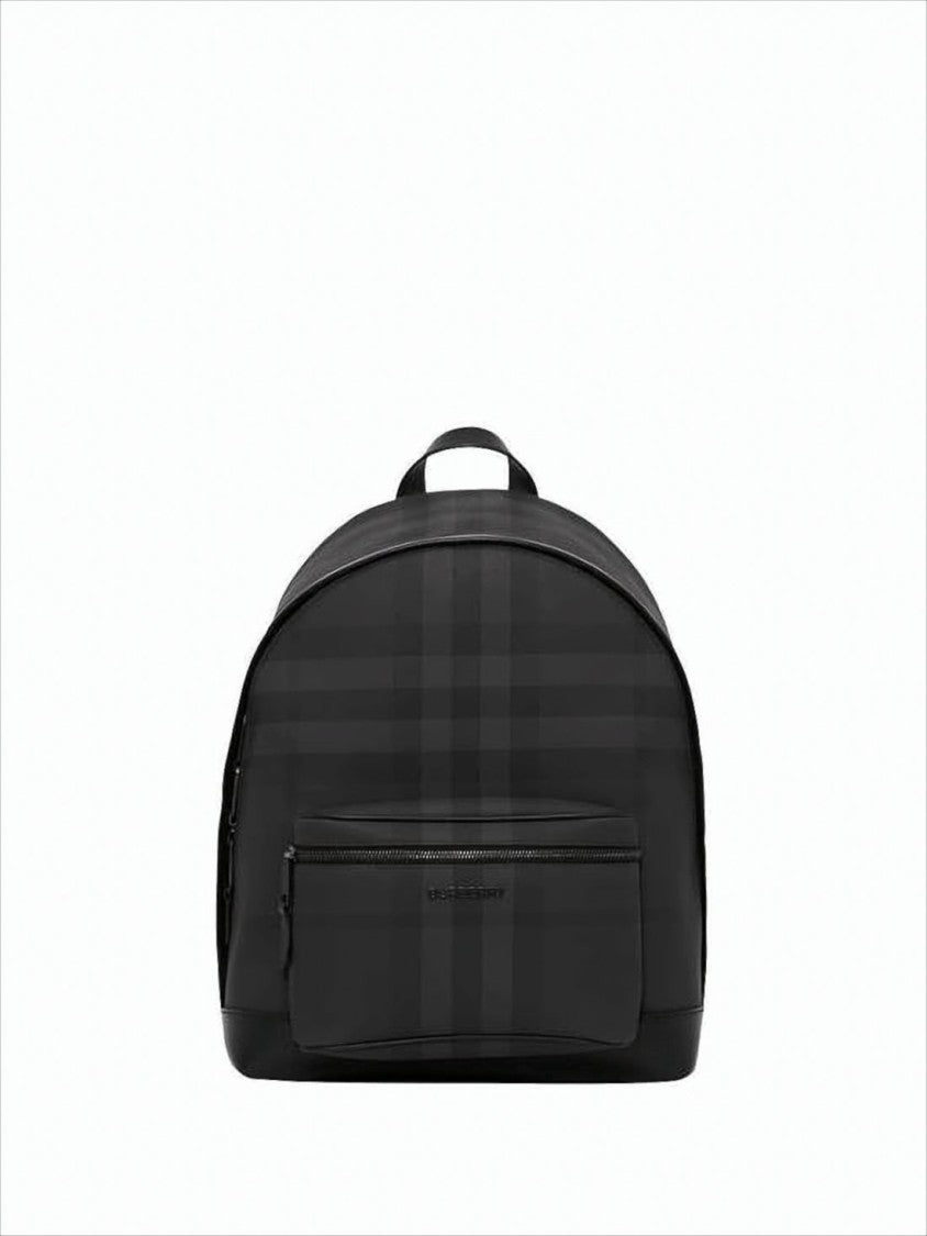 Burberry Black Checkered Design Burberry Backpack