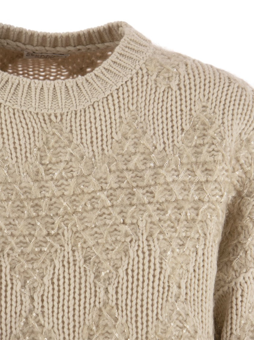 Brunello Cucinelli Wool, Silk And Cashmere Sweater