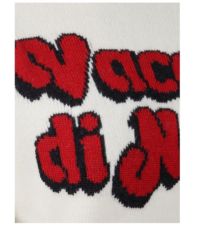 Mc2 Saint Barth Classic White Sweatshirt With Bold Graphic Details