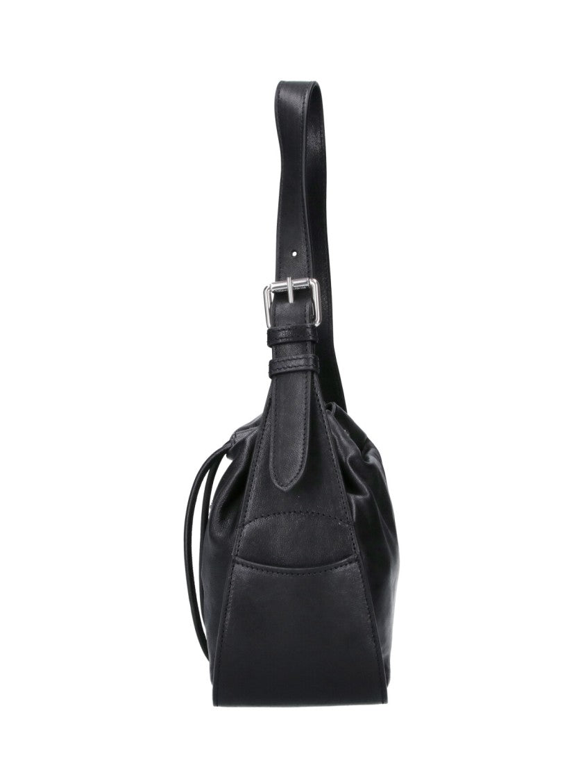 Vivienne Westwood Stacey Drawstring Orb Leather Bucket Bag
