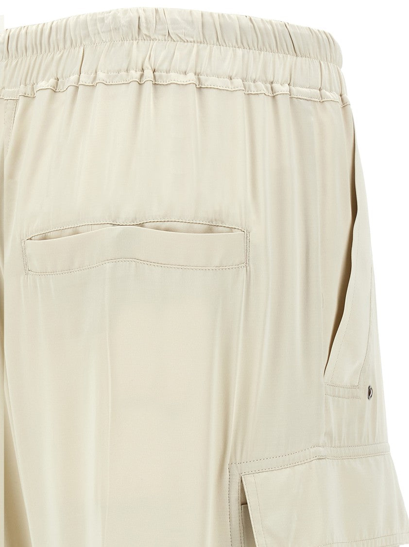 Rick Owens Wide-Leg Cargobelas Pants With Adjustable Drawstring Waist
