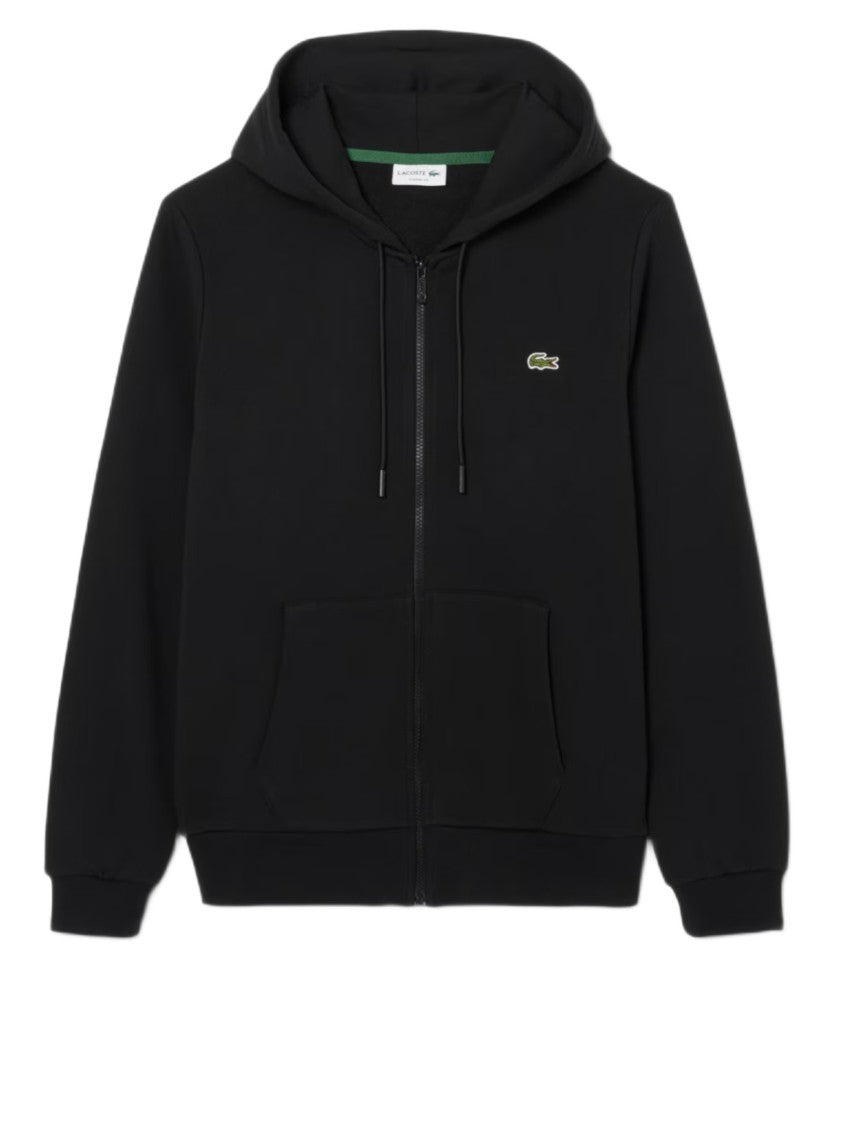 Lacoste Timeless Zip-Up Hoodie With Jersey-Lined Hood