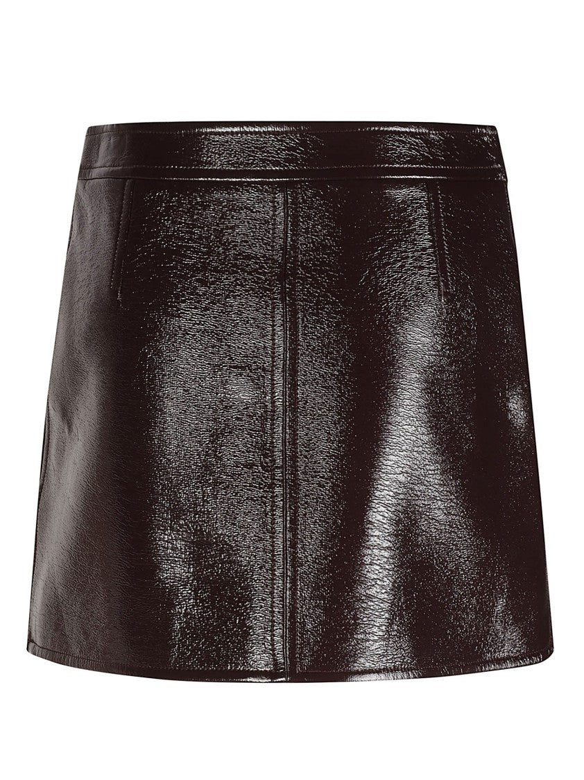 Courrèges Vinyle Reedition Vinyl Mini Skirt