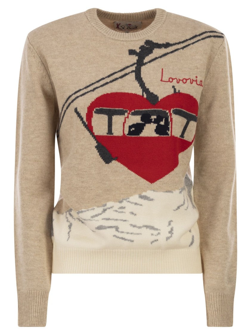 Mc2 Saint Barth New Queen - Wool-Blend Jumper With Embroidery