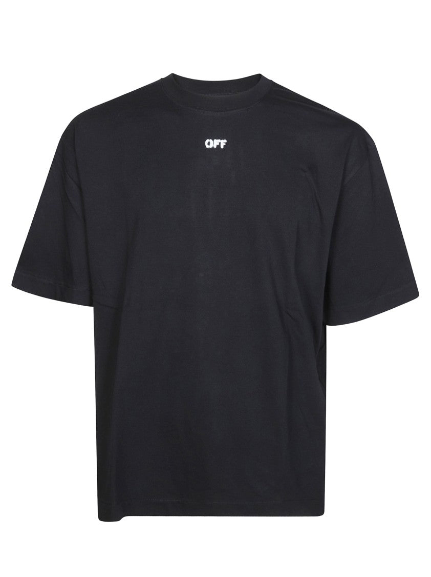 Off-White Black Off Text Boxy T-Shirt