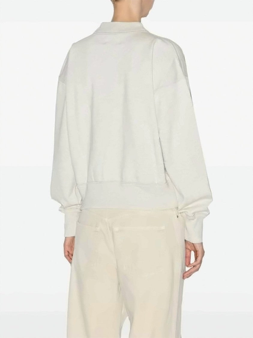 Isabel Marant Relaxed-Fit Crewneck Sweatshirt With Graphic Logo Detail
