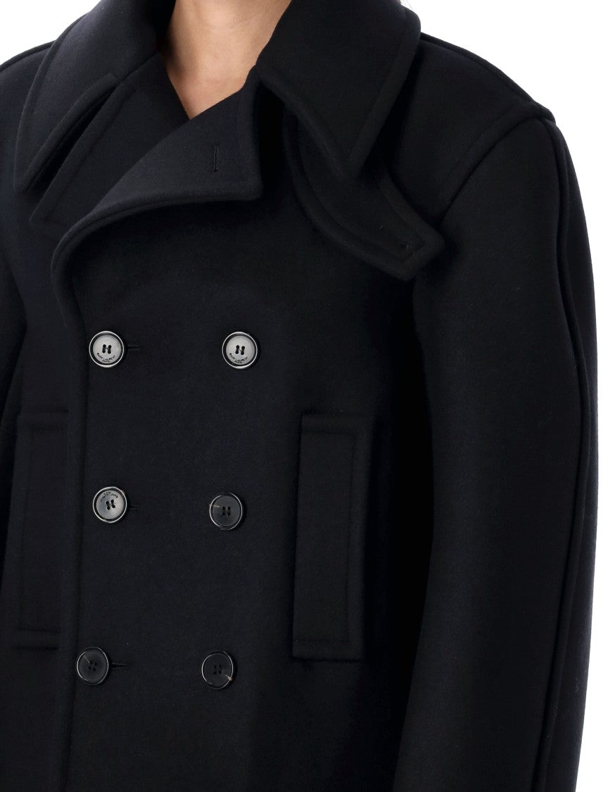 Saint Laurent Oversized Peacoat
