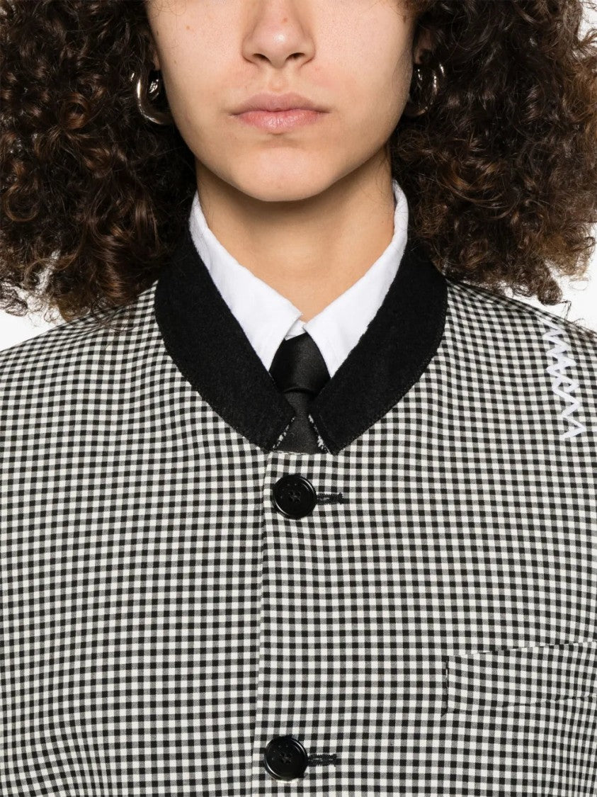 Marni Gingham-Pattern Jacket