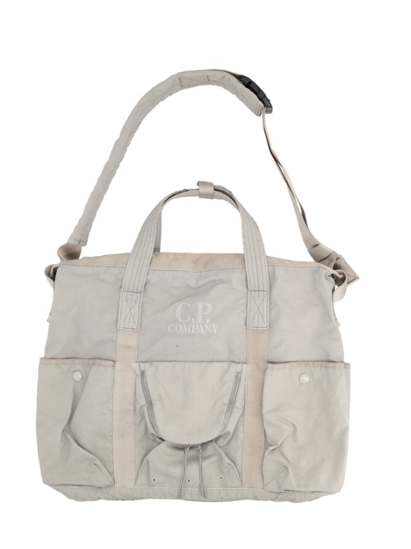 C.P. Company Twill Muted Tone Multi Pockets Tote Bag