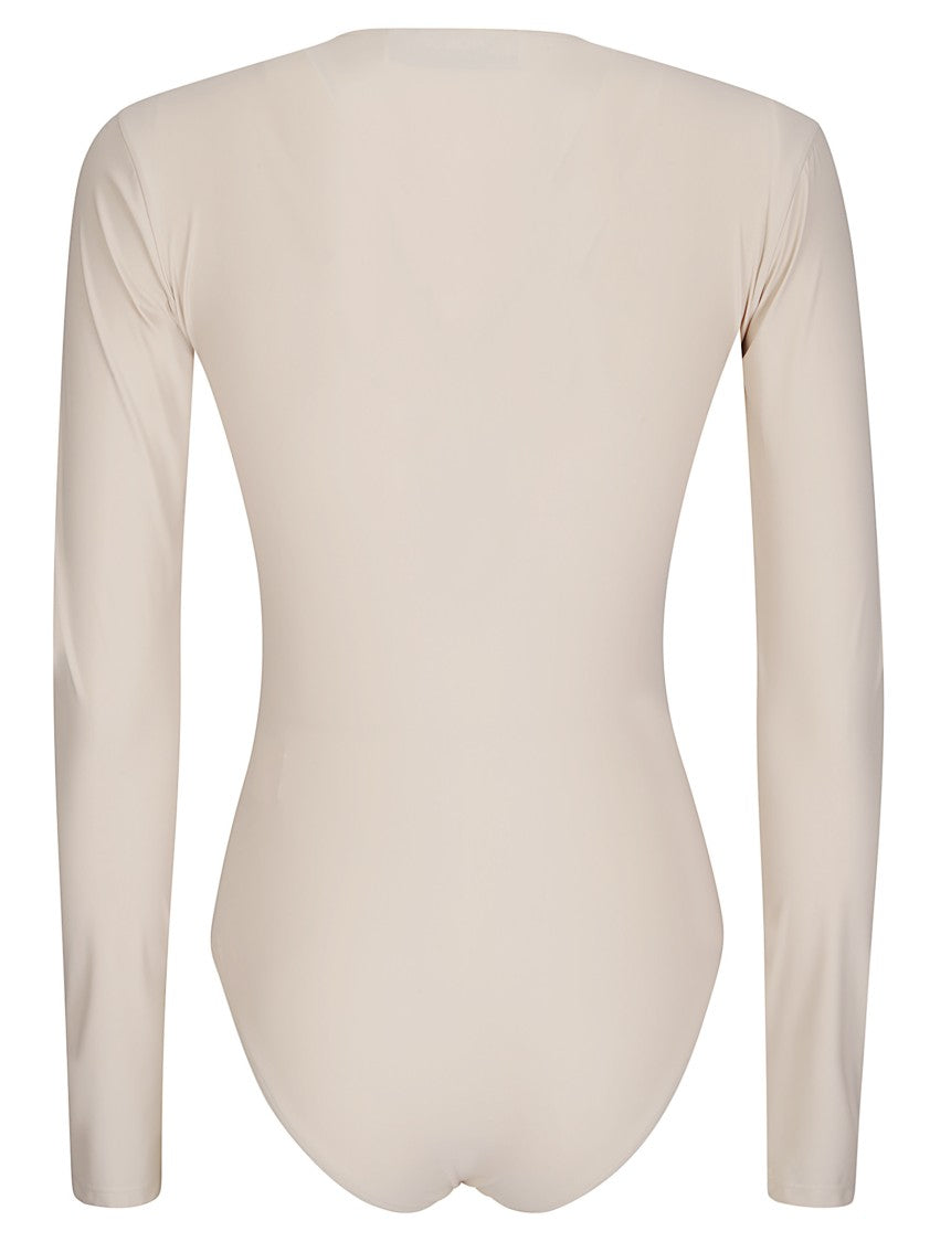 Fiorucci Bodysuit Top In Fine Stretch Knit