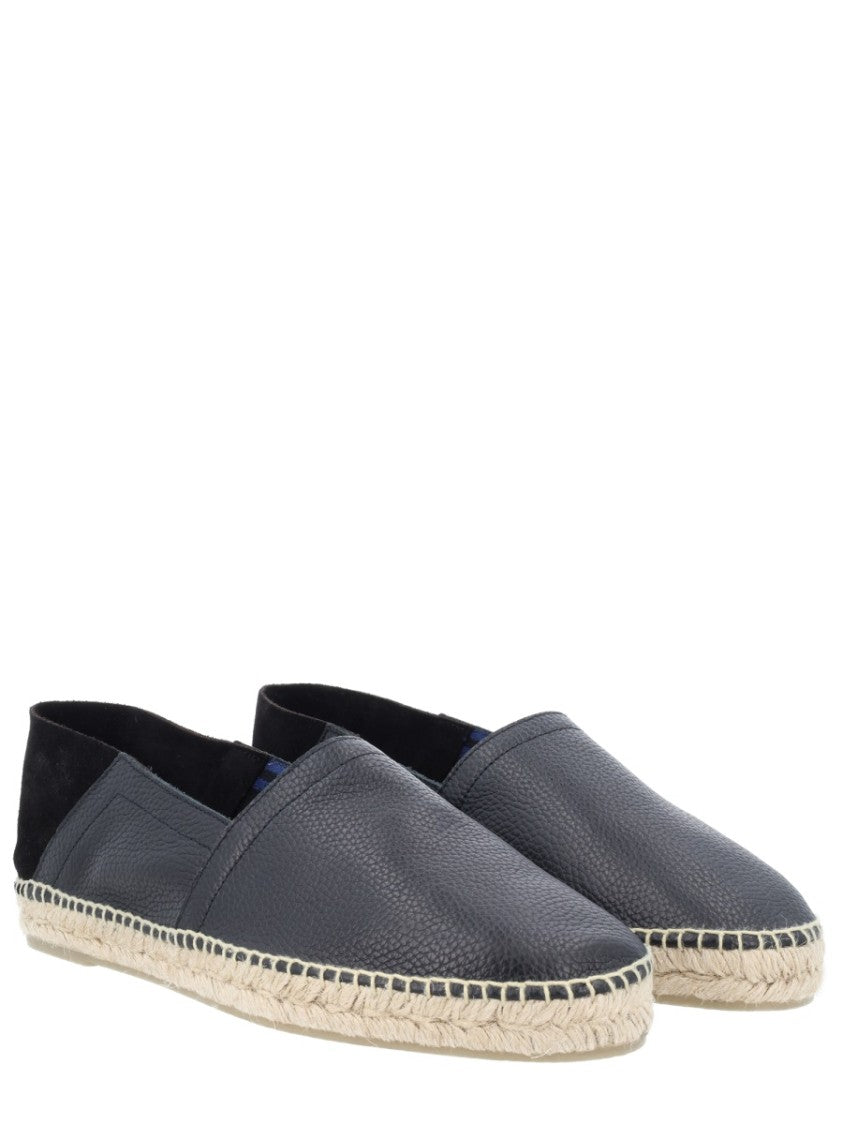 Castaner Slip-On Bovine Leather Jute Espadrilles