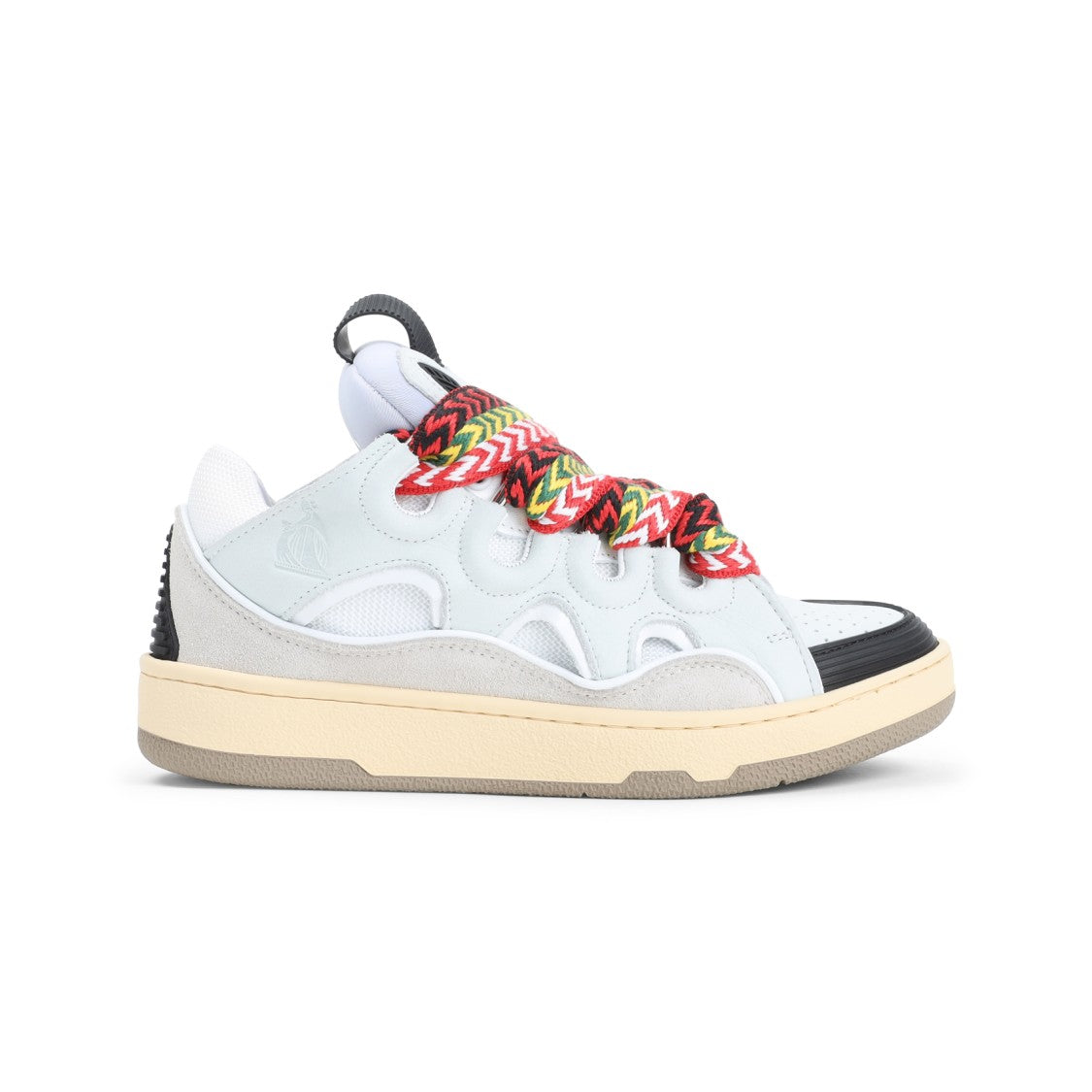 Lanvin Exaggerated Silhouette Leather And Rubber Sneakers