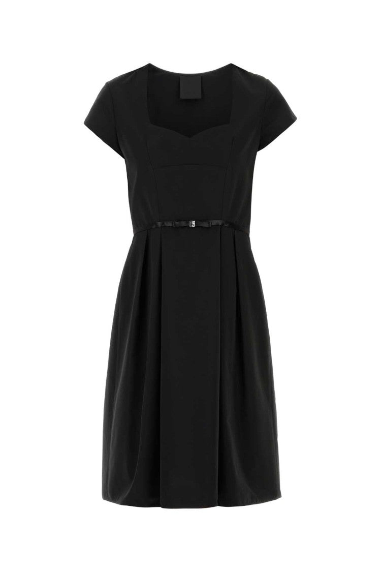 Givenchy Black Taffetas Mini Dress