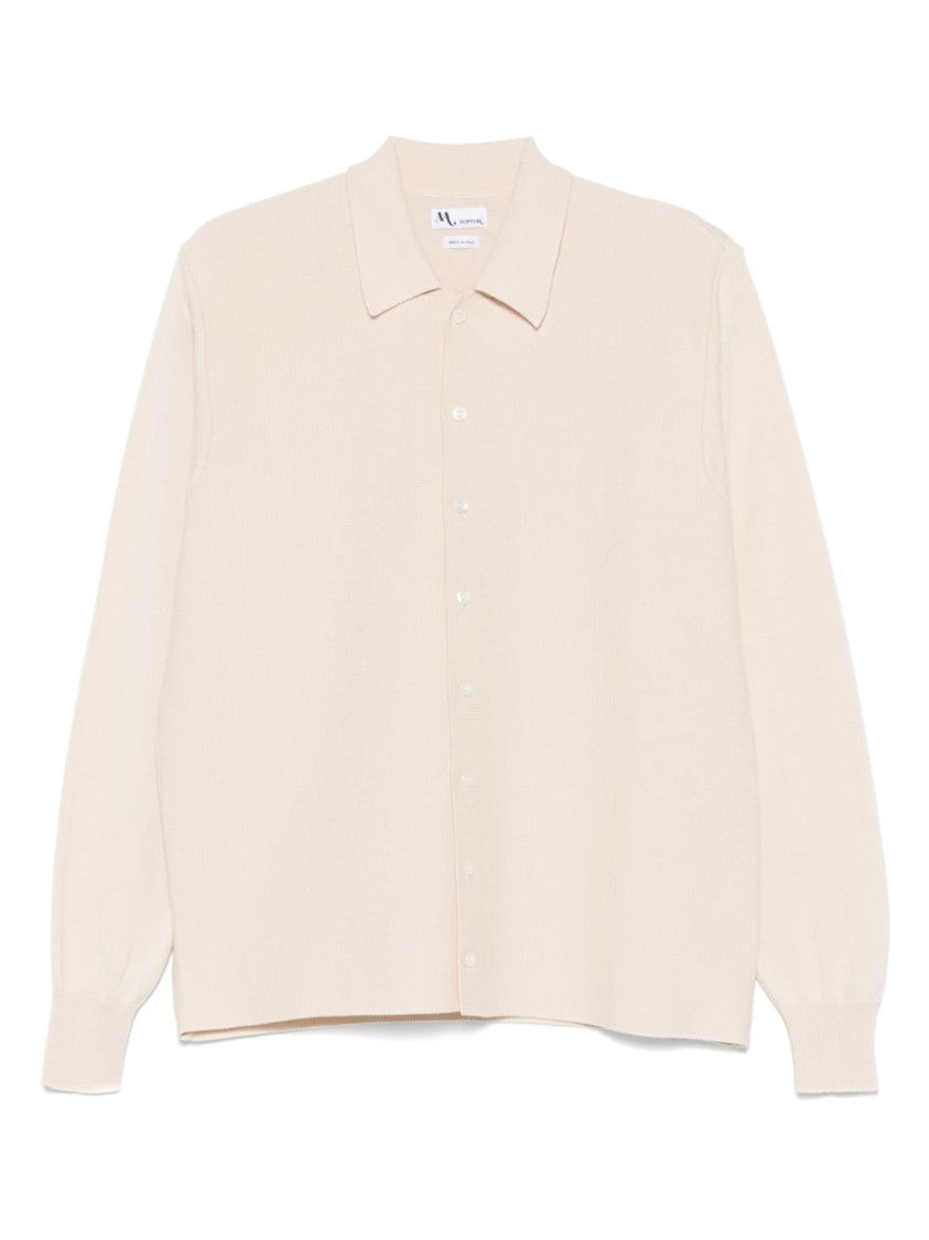 Doppiaa Light Beige Knitted Long Sleeve Shirt