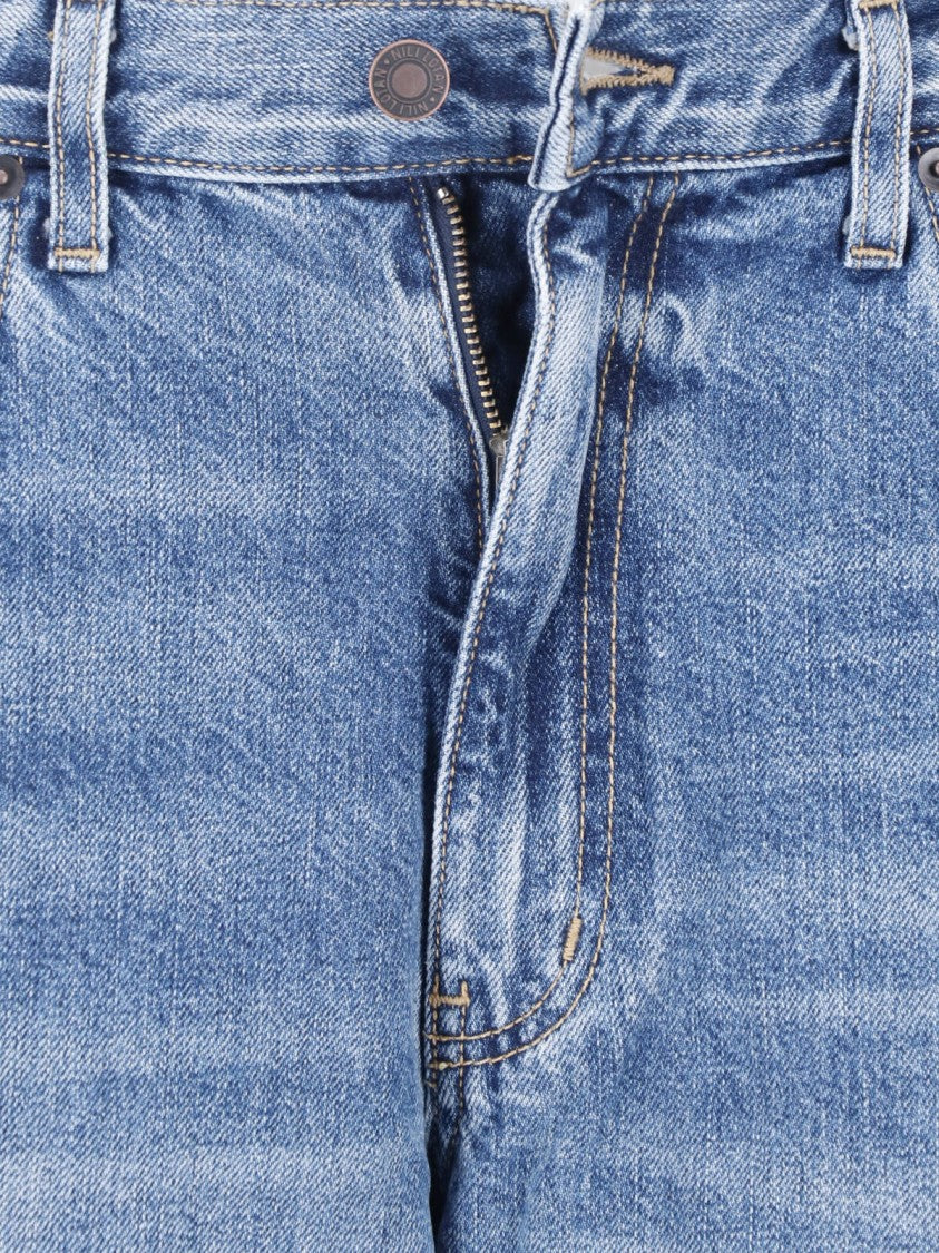 Nili Lotan Blue Terese Denim Wide-Leg Jeans