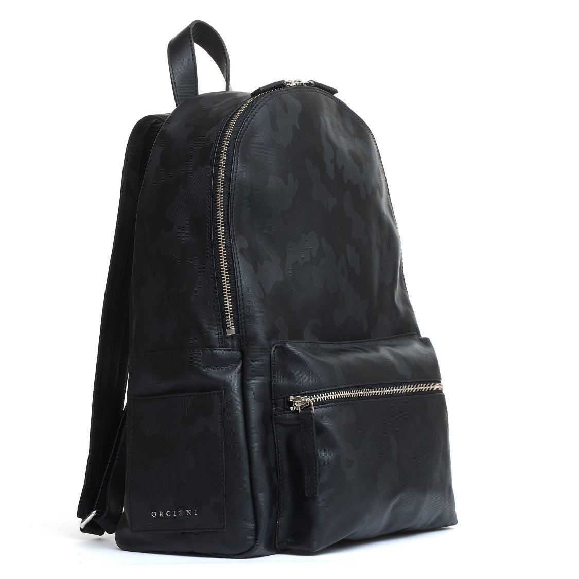 Orciani Black Camouflage Backpack
