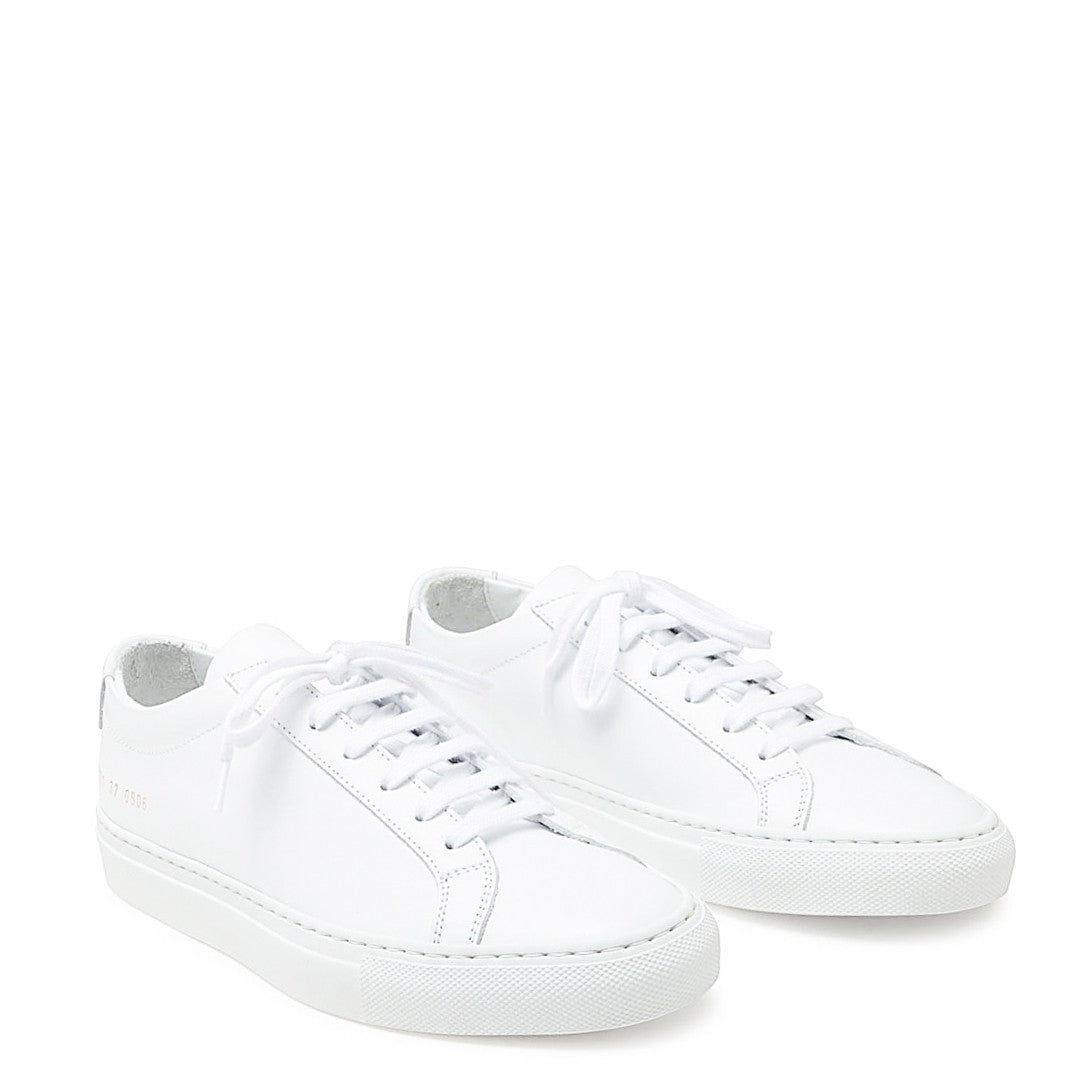 Common Projects White Achille Smooth Leather Sneakers