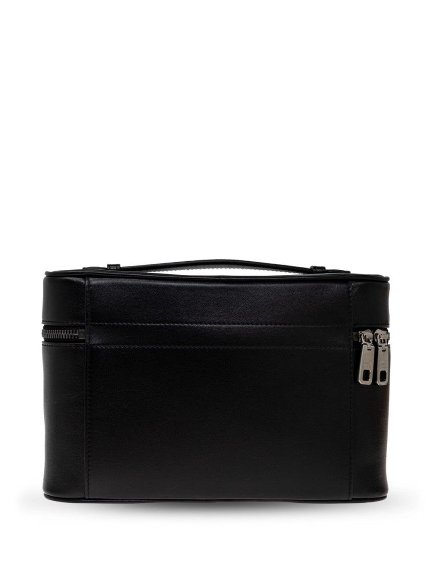 Dolce & Gabbana Structured Black Bag With Top Handle And Zip Closure