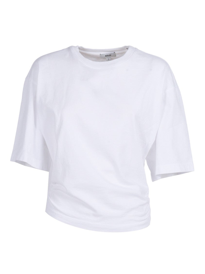 Agolde Shari Sculptural Ruched T-Shirt