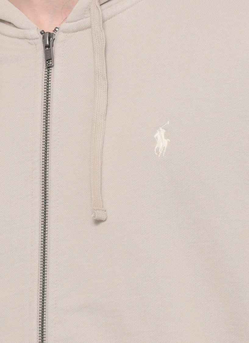 Polo Ralph Lauren Beige Pony Cotton Hoodie