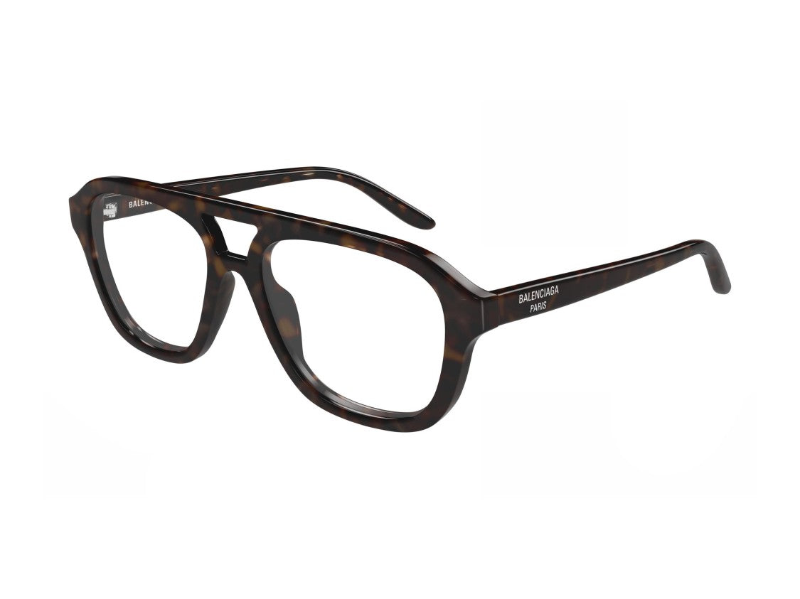 Balenciaga Bb0529o Tortoiseshell Oversized Square Frame Eyeglasses