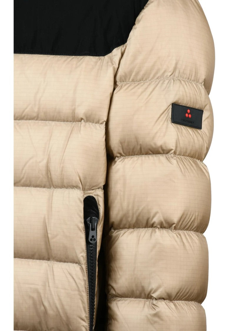 Peuterey Beige / Black Two-Tone Down Jacket