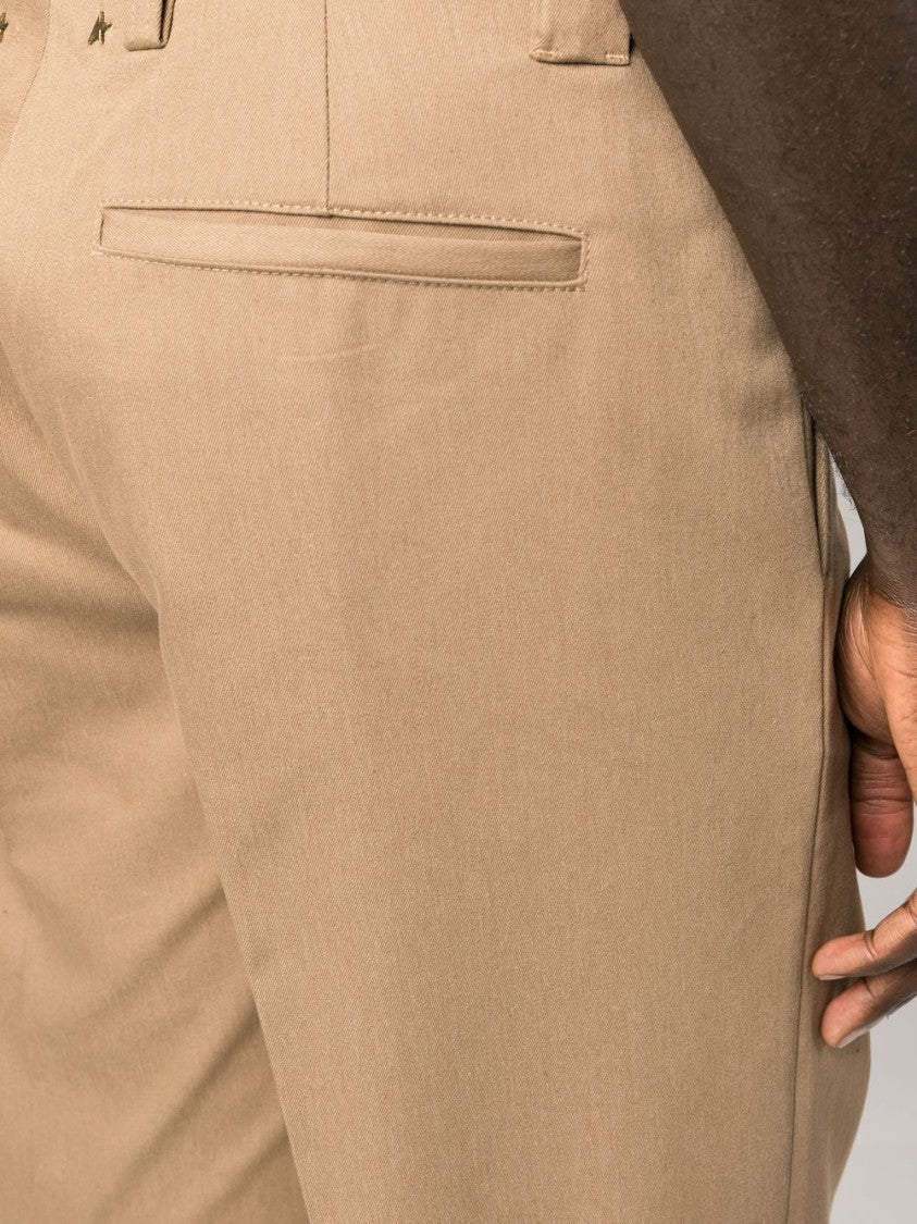 Golden Goose Tailored Beige Trousers With Straight Leg