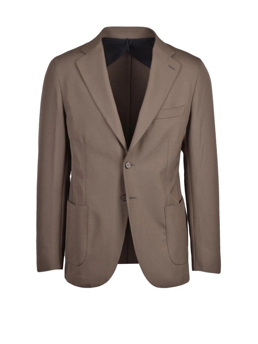 Santaniello Tailored Stretch Blazer With Classic Notch Lapel