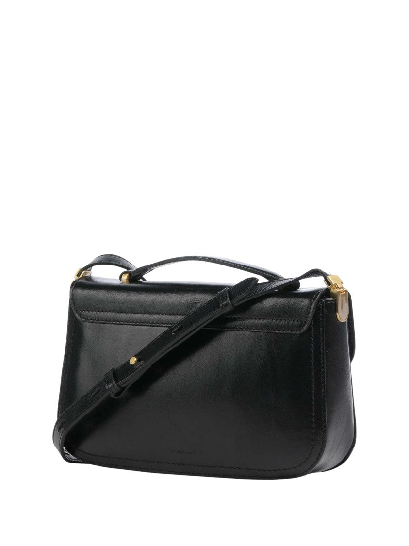The Bridge Sleek Rectangular Shoulder Bag In Fine Grain Leather