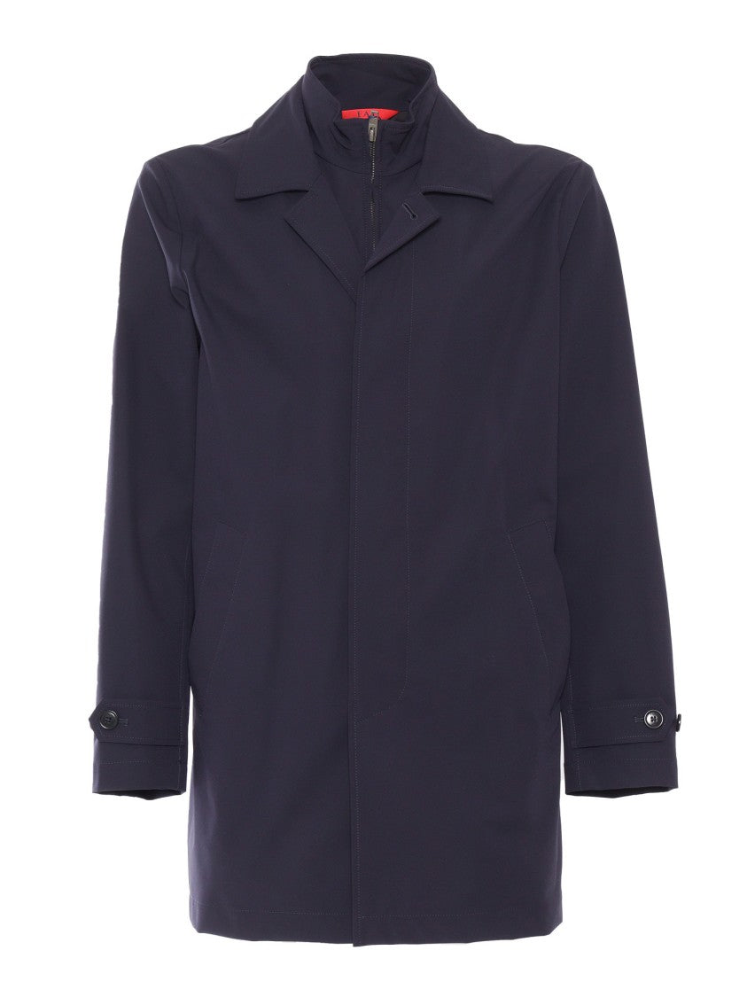 Fay Double-Breasted Front Stretch Coat