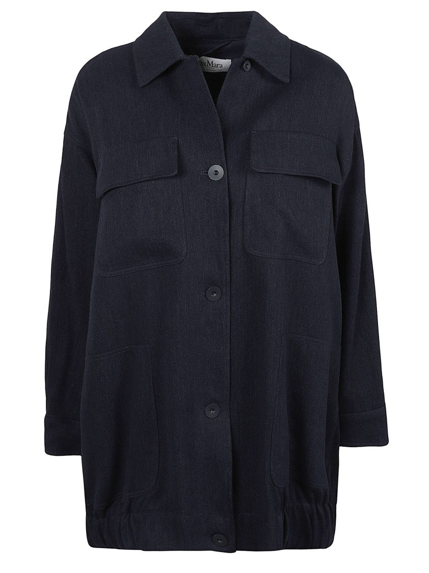 Max Mara Relaxed Fit Blue Jacket