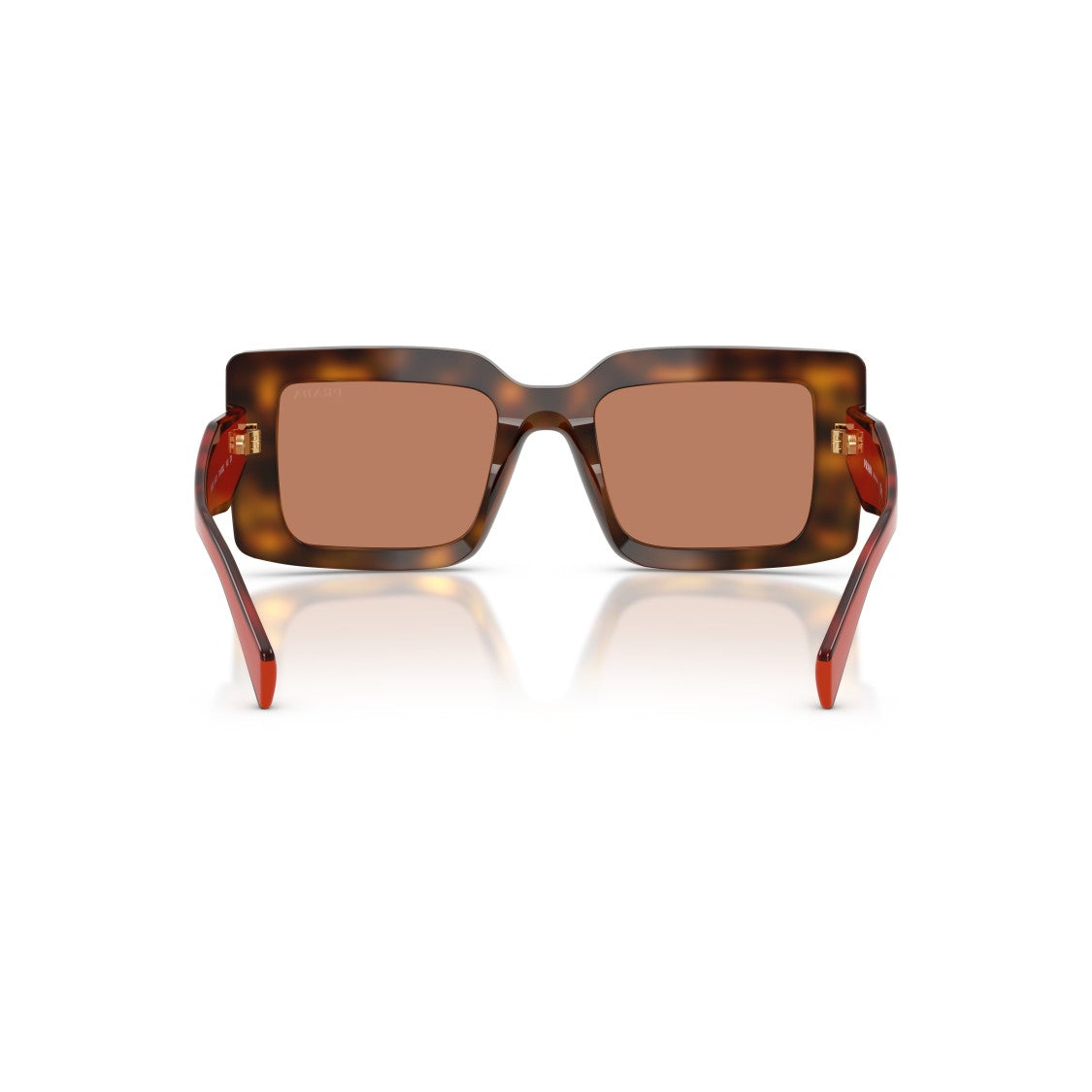 Prada 0Pr D01s Bold Rectangular Tortoiseshell Acetate Sunglasses