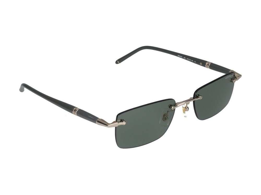 Montblanc Sunglasses Montblanc Mb0344s 005 Gold Grey Green 54/20/150