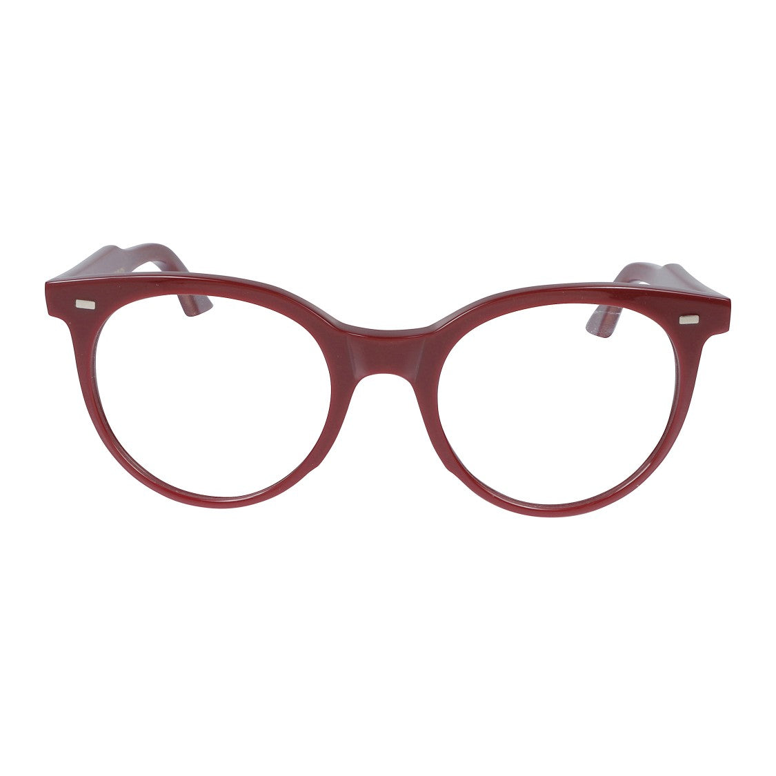 Kador Cynda Smooth Polished Rounded Frame Eyeglasses With Metallic Accents