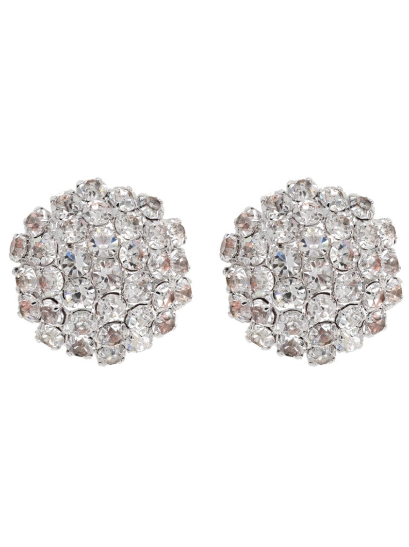 Self-Portrait Crystal Flower Cluster Zirconia Earrings