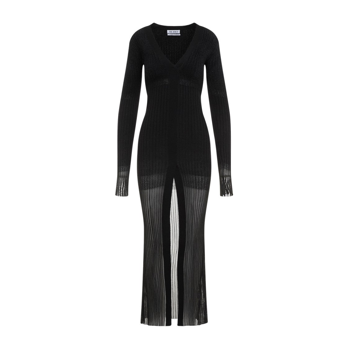 The Attico Black Degrade Midi Dress