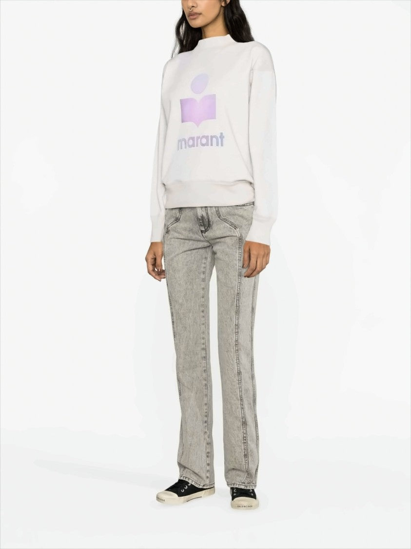 Isabel Marant Étoile Relaxed-Fit Sweatshirt With Gradient Logo Print