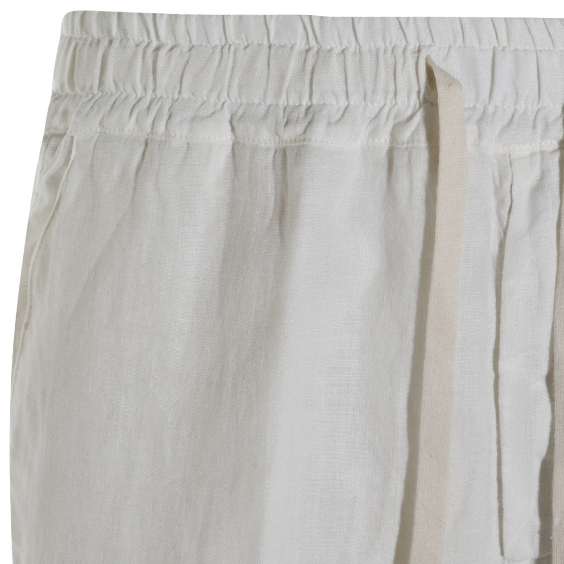 Altea Cream Relaxed-Fit Trousers With Drawstring Waist