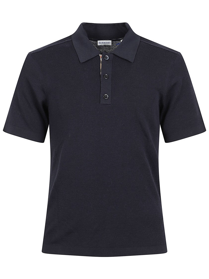 Burberry Short-Sleeved Polo Shirt With Classic Collar