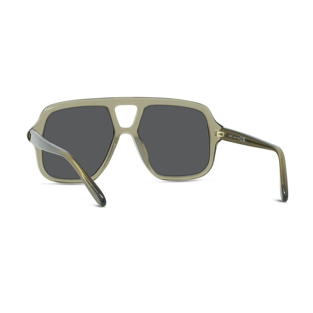 Loewe Slim Double-Bridge Pilot Sunglasses With Engraved Logo