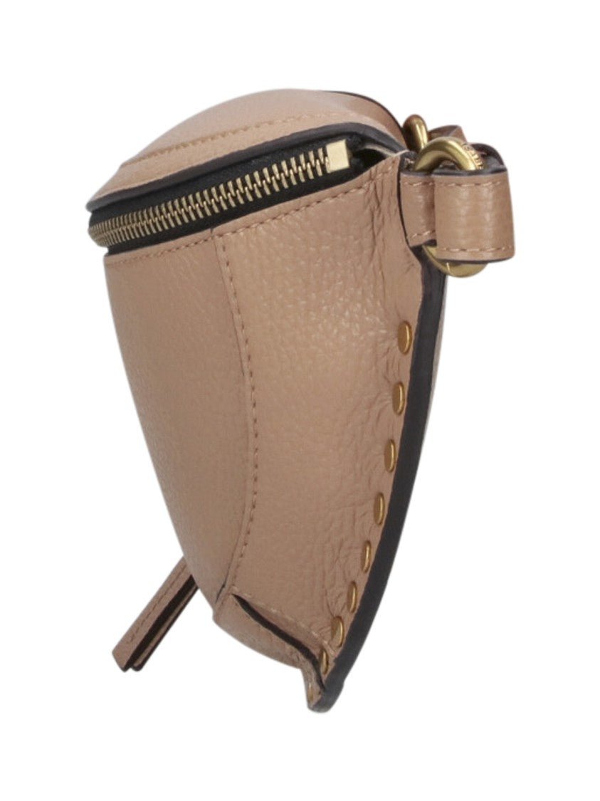 Isabel Marant Brown Skano Studded Leather Belt Bag