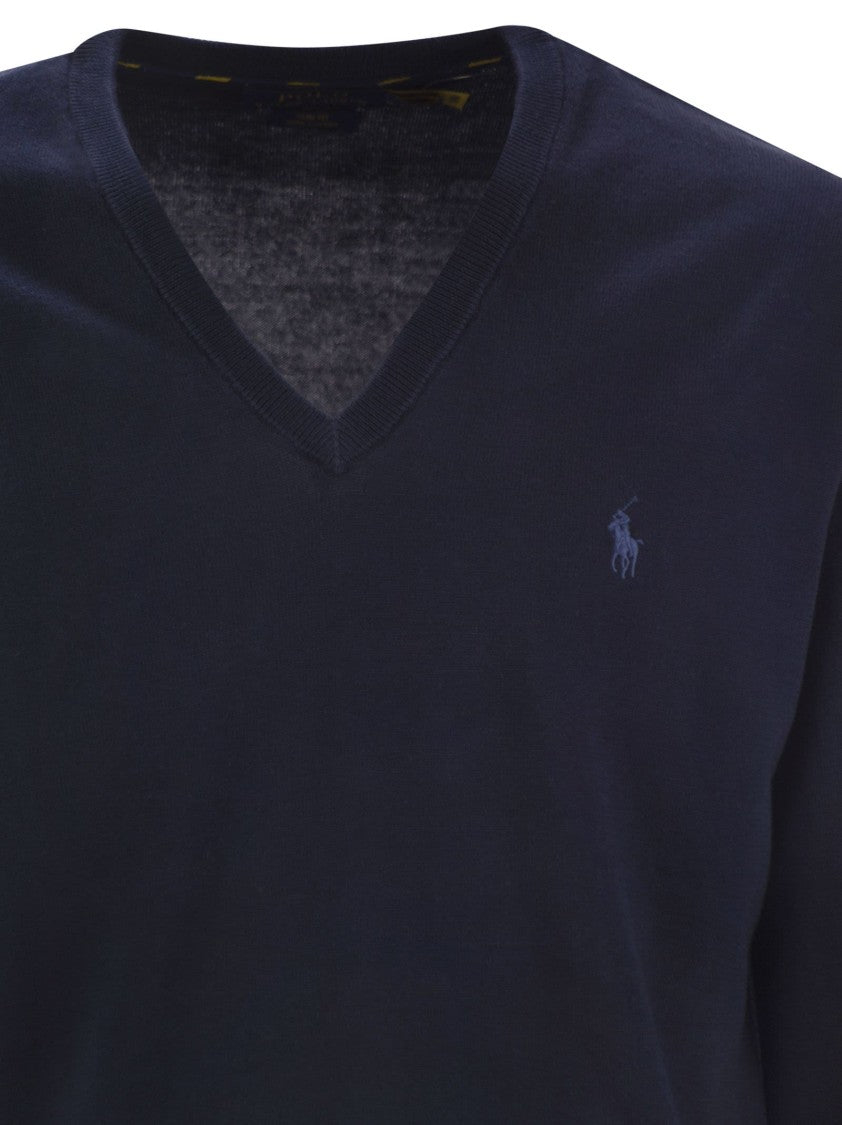 Polo Ralph Lauren Slim-Fit Cotton Jersey With V-Neck