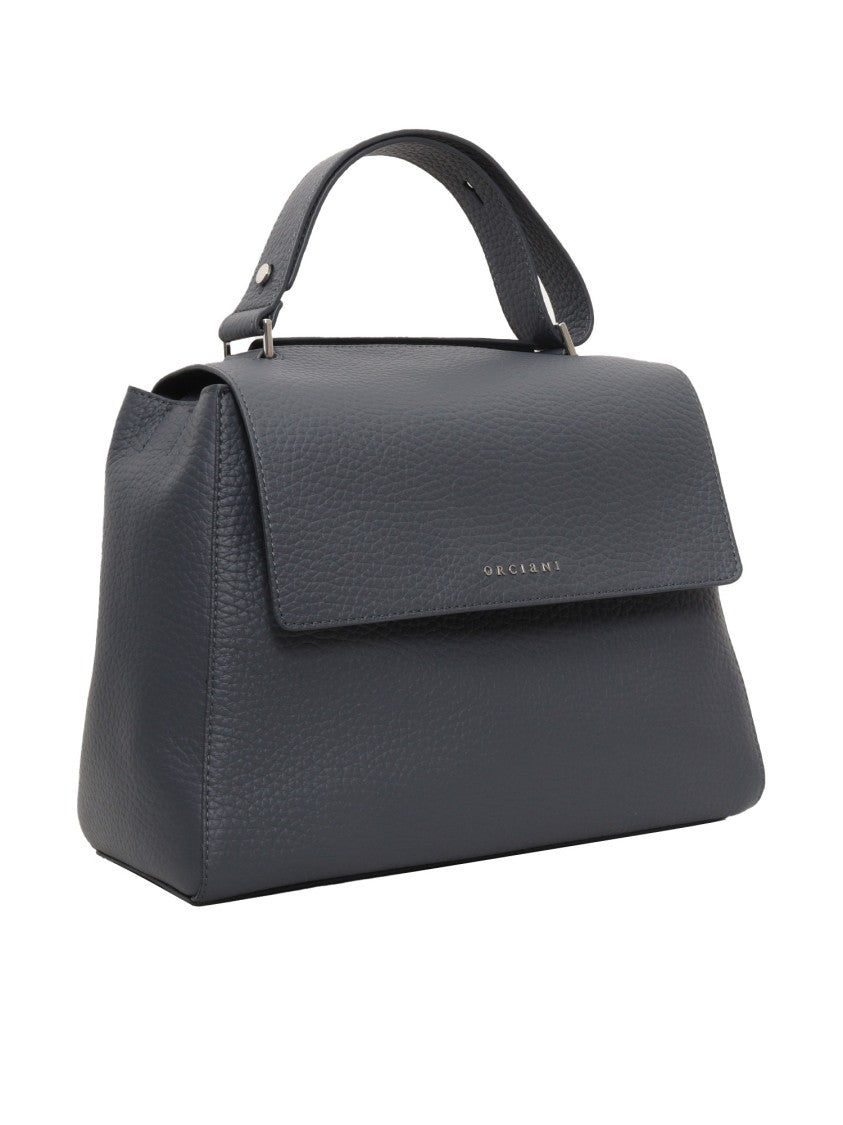 Claudio Orciani Medium Sveva Soft Pebbled Leather Shoulder Bag