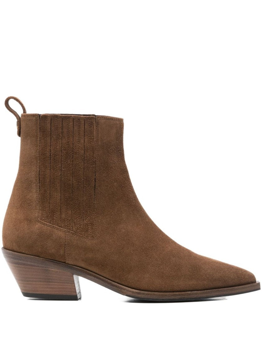 Roberto Festa Silk And Nylon Blend Pull Boots