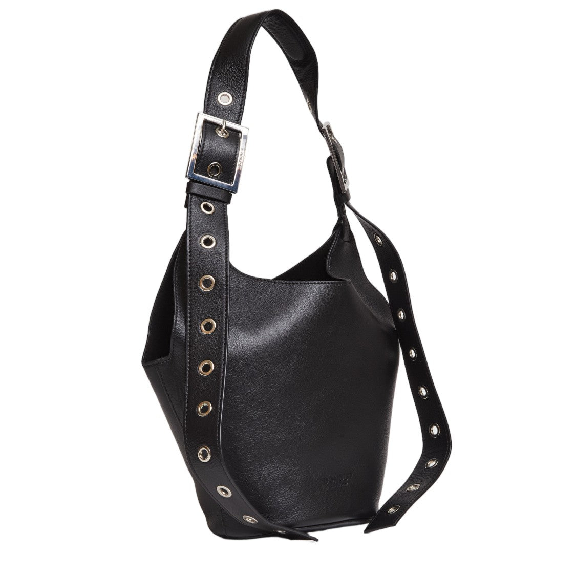 Dondup Small Hobo Leather Bucket Bag