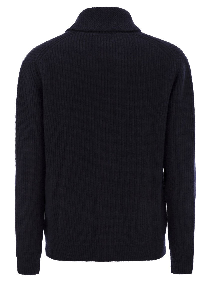 Rakki' Renegade Cardigan - Midnight Blue