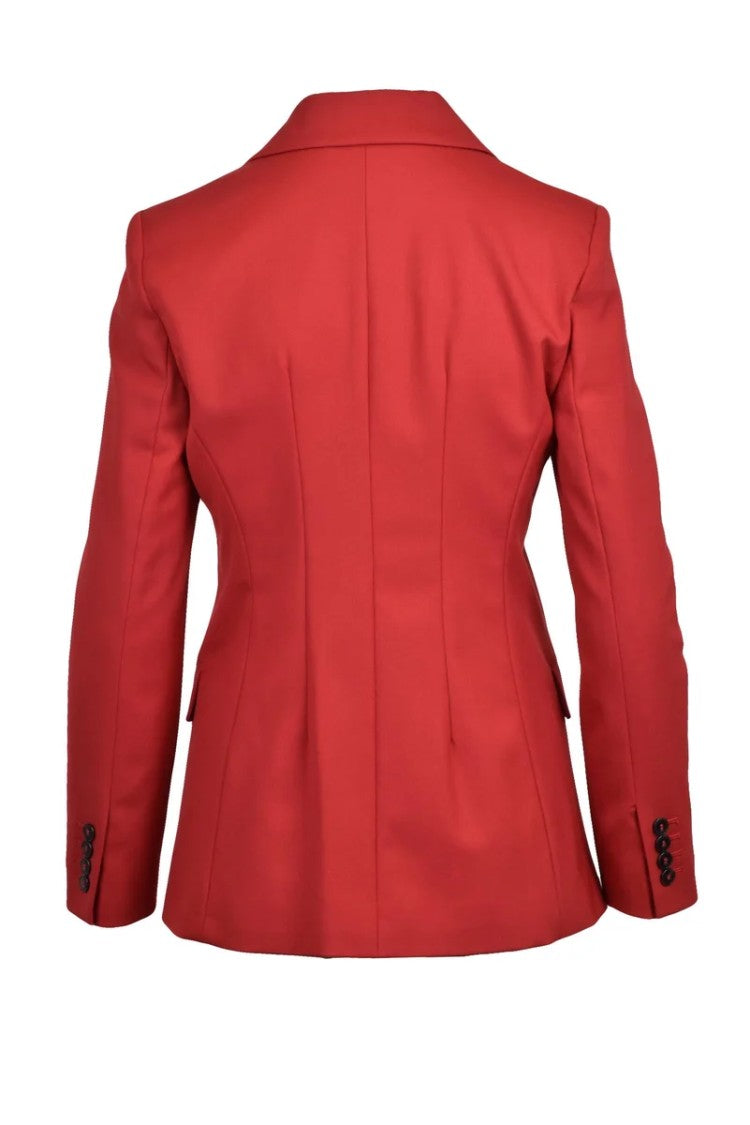 Marella Double-Breasted Jacket - Red