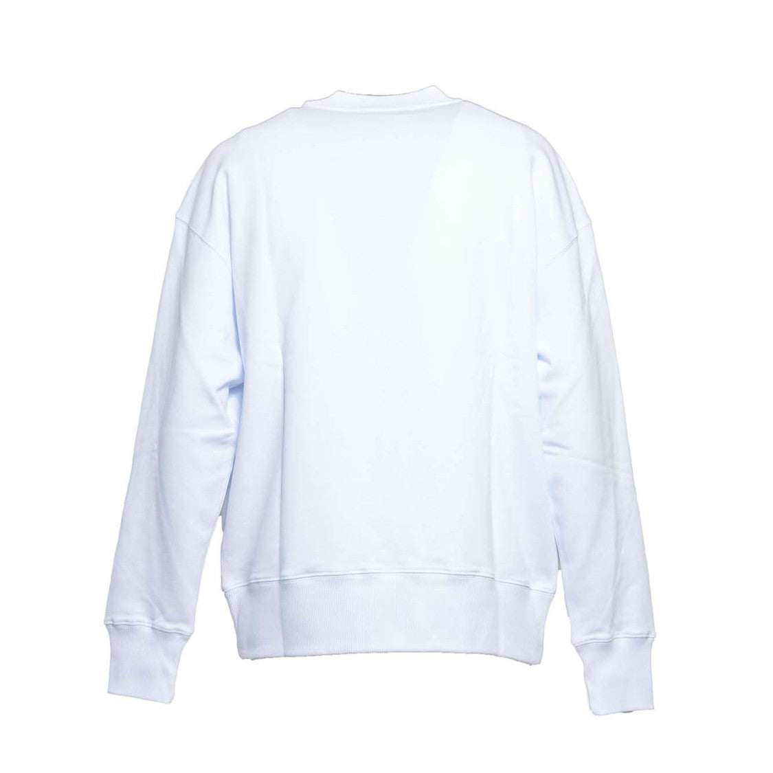 Msgm White Cotton Crewneck Sweatshirt