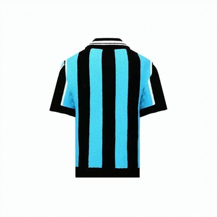 Andersson Bell Short-Sleeve Polo Shirt With Vertical Stripes