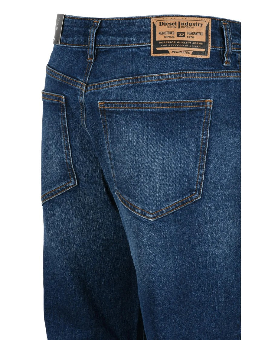 Diesel Blue Slim Zip Jeans